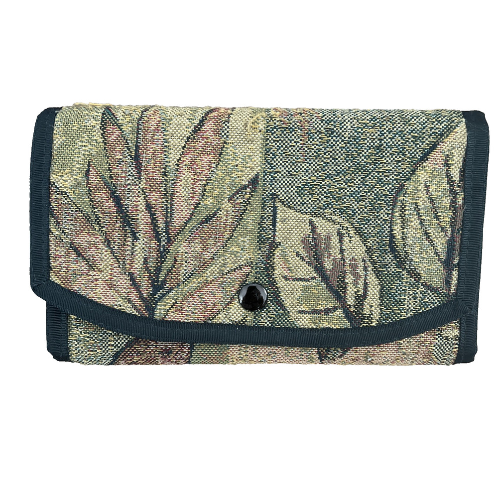 Tapestry Wallet Purse Floral Botanical Organizer USA Danny K. Boho Grannycore